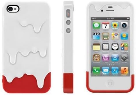 Ezydigital CBCarryberry Melt Ice Cream Detachable Hard Case for iPhone 4S/iPhone 4 (Orange+Green)