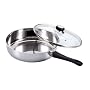 Gourmet Chef 11- Inch Stainless Steel Fry Pan with Lid