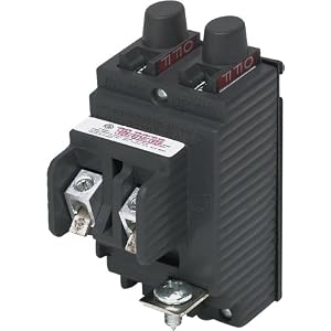 Connecticut Electric UBIP1520 Pushmatic Circuit Breaker, Two-1-Poles 15/20-Amp