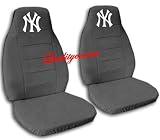 2 Charcoal "New York" seat covers for a 1998-2001 Ford Ranger. 60/40 seat covers with armrest included.