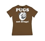 Pugs not Drugs - Womens Fit T-Shirt