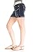 WallFlower Juniors Chop Pocket Mid Thigh Denim Shorts