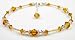 Damali .925 Sterling Silver Anklet Yellow Solar Plexus (Manipura) Chakra Anklet for wisdom, intellect, enthusiasm, joy, optimism