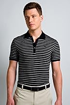 Club Collection Short Sleeve Jersey Stripe Polo