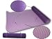100% Eco-friendly 6mm Purple TPE Yoga Mat with Carry Strap Sling, Non-PVC Mat, Yoga &amp; Pilates, Yoga Accessories