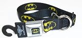 Batman Seat Belt Buckle Dog Collar 1 9-15