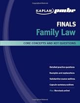 Kaplan PMBR FINALS: Family Law: Core Concepts and Key Questions