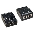 USB 2.0 Manual Switch - Share Peripherals such as: Printer/ Scanner/ Camera/ Webcam/ Skype Phone/ Flash Drive/ External HDD