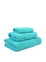 Flor De Algodón Juego De Toallas Zar (Turquesa)