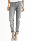 BR Monogram Grey Slouchy Skinny Jeans