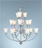 Barrington Brushed Steel Chandelier <BR><font size=1> Murray Feiss (F2253-6-3BS)</font>
