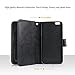 iPhone 6S Case, iPhone 6 Case, BENTOBEN iPhone 6 Wallet Case Credit Card Holder Folio Flip Money Pouch Faux Leather Shockproof with Wristlet Full Body Protective Case for iPhone 6/6S (4.7 inch), Black