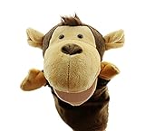 Remeehiハンドパペット パペット ぬいぐるみ 人形 ヌイグルミ マスコット アニマル 動物 どうぶつ ユニーク ヌイグルミ プレゼント カラフル ポップ　キリン　レオン　（サル）