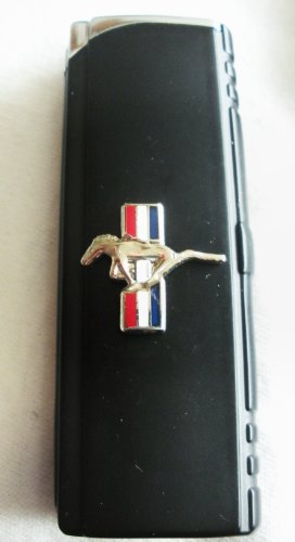 Mustang(ford) Black Matte Refillable Butane Torch Lighter