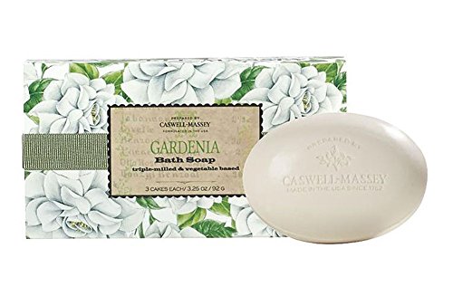 Caswell-Massey Gardenia Triple Milled Bath Soaps - Box of Three