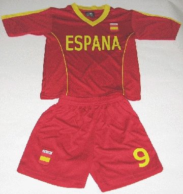 Kinder National Trikot Spanien 2 teilig Gr. 140 EM 2012 Europa Meisterschaft