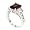 Classic Promise Ring w/Rectangular Garnet & White CZs Size 5