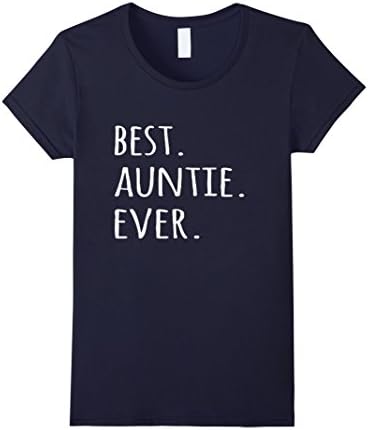 Women's Best Auntie Ever T-shirt - tshirt for aunt - aunty tee shirt Medium Navy