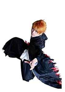Nouqi® Mens Japanese Anime Black Cosplay Costume Set L Size CC37A-L