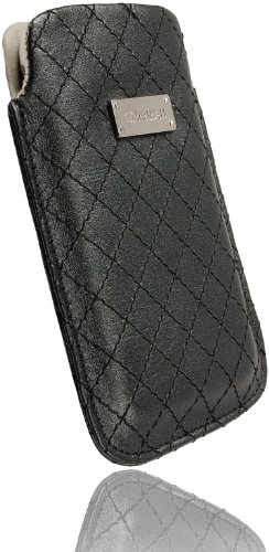Krusell Coco Leder Etui Tasche f&uuml;r Samsung B2710 schwarz