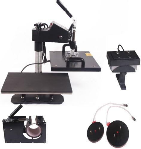 Sanvn T-shirt Heat Transfer Press Machine 5 in 1 Mug Cap Hat Multifunction Sublimation High Reputation