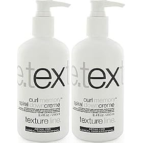 L'Oreal Artec TextureLine Curl Memory Spiral Down Creme, 8.4 fl. oz. / 250 mL each (Pack of 2)