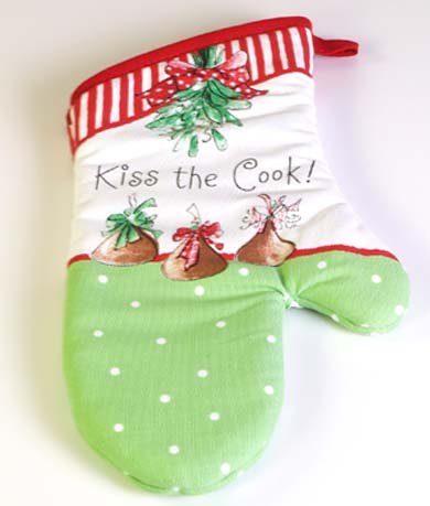 Kiss The Cook Christmas Mitt