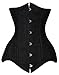 Camellias Double Steel Boned Long Line Edwardian Underbust Waist Training Corset