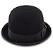 Belfry Deuce 100% Wool Felt Stingy Brim Men's Derby Bowler Hat in 2 Colors