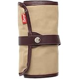 Bianyo Canvas Pencil Wrap,48 Pencil Holder Colored Pencils Case Roll Multi-purpose Pouch for School Office Art. Soft Pencil Bag for Travel Makes Your Pencils Organized