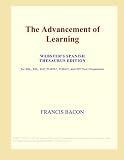 The Advancement of Learning (Webster's Spanish Thesaurus Edition)