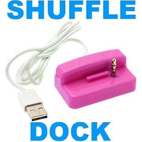 Free Postage: PINK USB DATA CABLE DOCK FOR APPLE IPOD SHUFFLE 2nd Gen