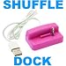 Electronics : Free Postage: PINK USB DATA CABLE DOCK FOR APPLE IPOD SHUFFLE 2nd Gen