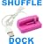 Free Postage: PINK USB DATA CABLE DOCK FOR APPLE IPOD SHUFFLE 2nd Gen