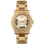 Women Gold Watch, Paris Hilton Womens Bike Chain Collection Gold Tone Stainless Steel Watch