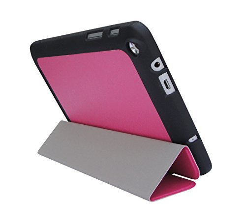 iShoppingdeals Light Coral Slim Shell Case for Acer Iconia Tab 8 A1-860 8-Inch Android Tablet -Ultra Slim Durable Lightweight Tri-fold Stand Folding Cover Case