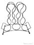 New 8 Bottle Designer Metal Table Top Wine Rack Holder