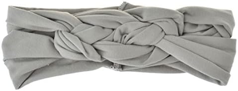 Staryy Girls Baby Bow Hairband Headband Knot Head Wrap (gray)
