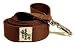 Designer Dog Leash - Bamboo Tree Bark Dog Leash - Brown - 1" Width - Made in USA