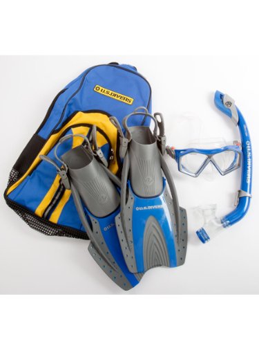 US Divers Molokai LX Prmium Dry Snorkeling Set for Kids