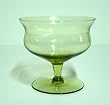 Imperial Glass Skanda Verde Green Champagne / Sherbet