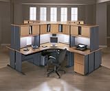 Series A / Advantage in Medium Cherry Package 1 - Bush Office Furniture