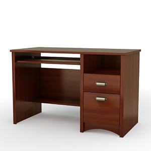 South Shore Furniture Gascony Collection Small Desk, Sumptuous Cherry