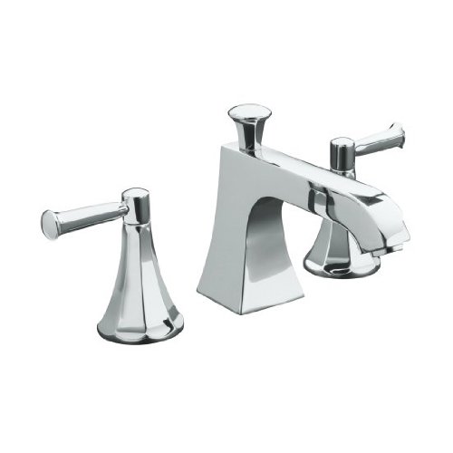Kohler K-T428-4C Memoirs Deck Mount Bath Faucet Trim With Lever Handles  Classic Design (Requires V