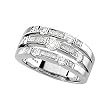 14K White Gold Diamond Ring - 0.75 Ct.
