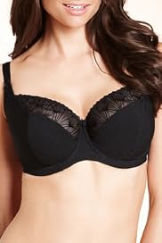 Textured Lace Non-Padded DD-G Balcony Bra [T33-4723A-S]