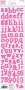Fiskars 01-004502 Heidi Grace Sweetest Bug Collection Cardstock Alpha Stickers