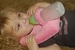 Baby Bottle Holder- Baba Buddy (PINK DOT)