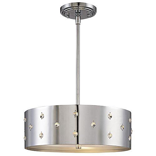 Bling Bling 3 Light Drum Pendant On Sale