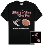 Monty Python - Swallow and Coconut - It's a Simple Matther of Weight Ratios Specialty Products T-Shirt, L - Black